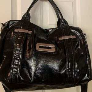 Guess black patent bag